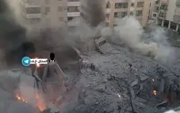  حمله  شدید و سنگین اسراییل به بیروت برای ترور سید حسن نصرالله +تصاویر