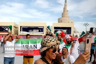 تصاویر جالب هواداران ایرانی در ورزشگاه الثومه