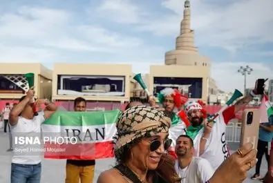 تصاویر جالب هواداران ایرانی در ورزشگاه الثومه