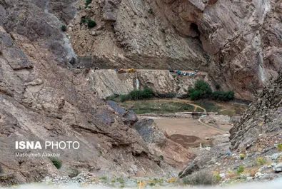 جاده چالوس پس از سیل