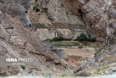 جاده چالوس پس از سیل