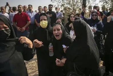 تشییع پیکر  دو برادر جان باخته  بهبهانی