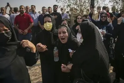 تشییع پیکر  دو برادر جان باخته  بهبهانی