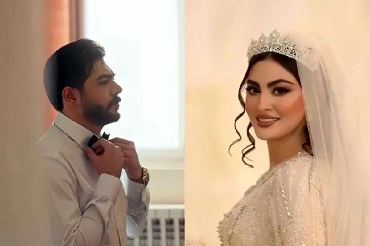 سلفی پربازدید مریم مومن با لباس عروسی+عکس
