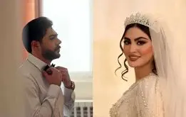 سلفی پربازدید مریم مومن با لباس عروسی+عکس
