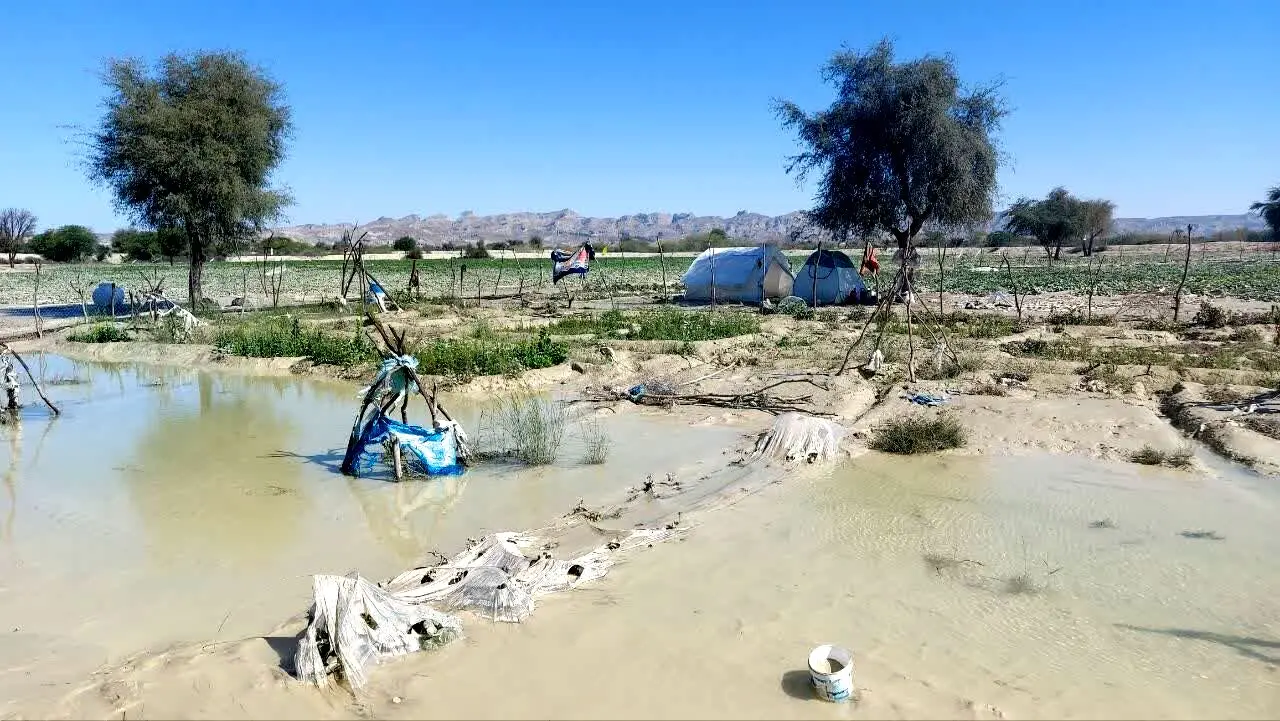 تصاویر هولناک هوایی از سیل‌ در سیستان و بلوچستان

