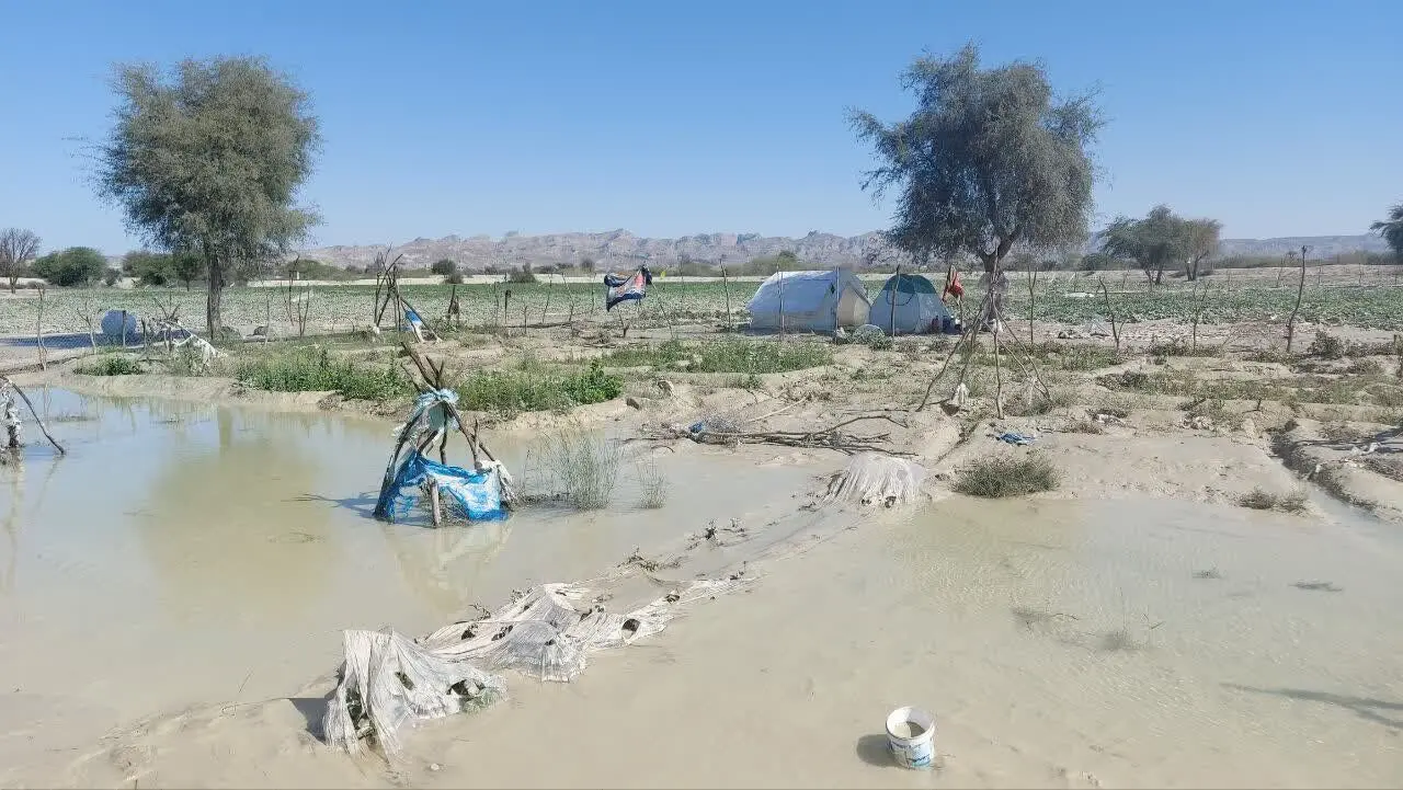 تصاویر هولناک هوایی از سیل‌ در سیستان و بلوچستان

