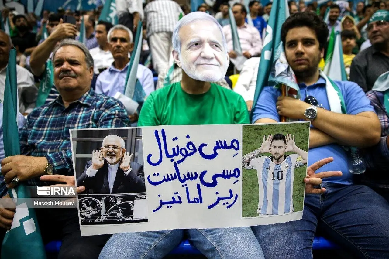 عکس متفاوت هوادار پزشکیان از مقایسه جواد ظریف با لئونل مسی 

