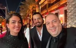 واکنش بامزه نرگس محمدی به سلفی علی اوجی و جورجینا+فیلم