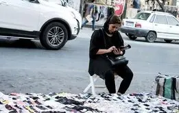 تصاویر| کسب وکار زنان در پیاده رو