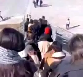 ویدئویی جنجالی و پربازدید از دختران در باغ کتاب