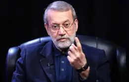 حضور لاریجانی در محل شهادت سردار سلیمانی + عکس