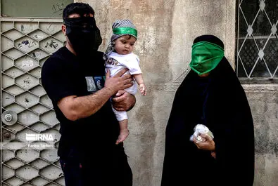عزاداری بانوانِ نقاب‌زده در «چهل منبر» لرستان