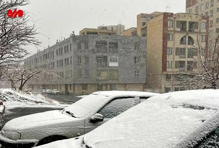 بارش ۲۰ سانتی متری برف در تهران+فیلم