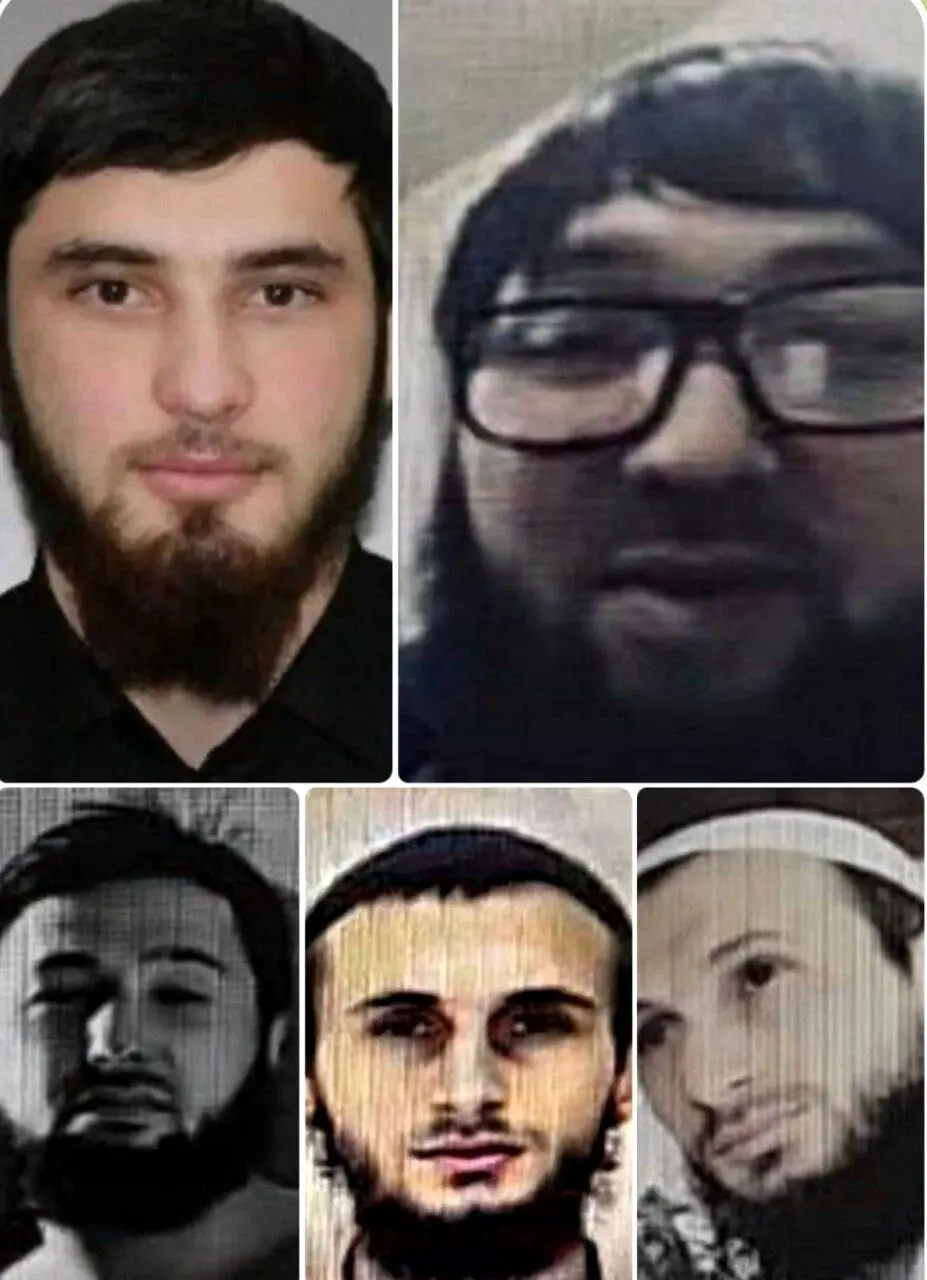داعش حمله تروریستی در مسکو را برعهده گرعت؛ تصاویر ۵ مهاجم مسلح 
